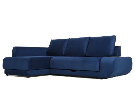 Угловой диван с независимым пружинным блоком Поло ПБ (Нью-Йорк) Левый MebelVia