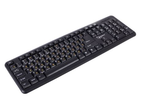 Клавиатура Gembird KB-8320U-Ru_Lat-BL Black USB проводная, мембранная, 104 клавиши