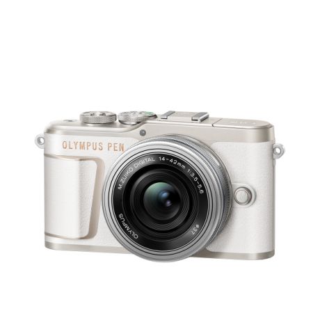 Фотоаппарат Olympus PEN E-PL10 Pancake Zoom Kit с EZ-M1442EZ белый (V205101WE000)