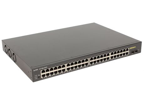 Коммутатор ZyXEL GS1900-48HP Интеллектуальный High Power PoE-коммутатор Gigabit Ethernet с 48 разъемами RJ-45 и 2 SFP-слотами