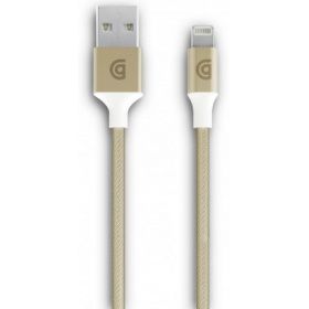 Кабель Griffin Lightning to USB Charge/Sync Cable, Braided 1m - Gold