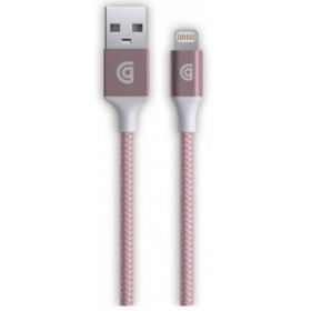 Кабель Griffin Lightning to USB Charge/Sync Cable, Braided 1m - Rose Gold