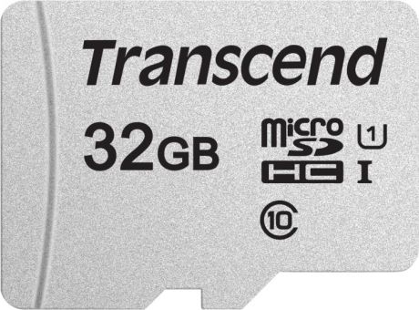 Карта памяти microSDHC 32Gb Class10 Transcend 300S UHS-I Class U1TS32GUSD300S без адаптера