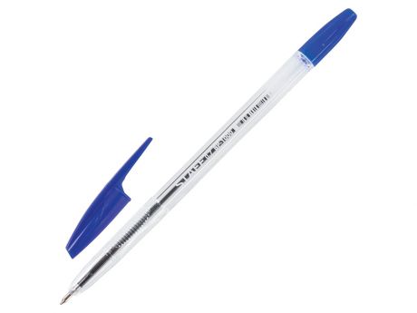 Ручка шариковая STAFF BP-1000, корпус прозрачный, узел 0,7 мм, линия 0,35 мм, синяя