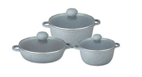 Набор посуды Silver Marble Premium BK-4608 6пр., литой алюминий