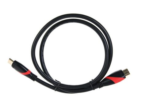 Кабель HDMI VCOM CG525-R-1.0 черный/красный 1 м v2.0