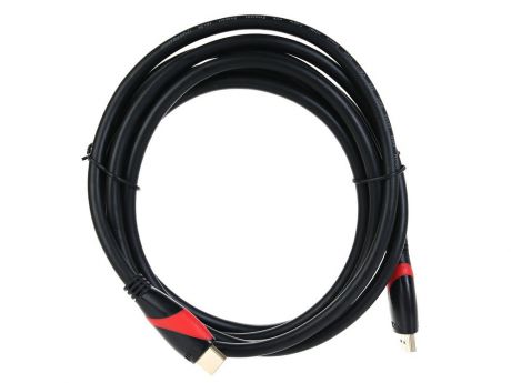 Кабель HDMI VCOM CG525-R-3.0 черный/красный 3 м v2.0