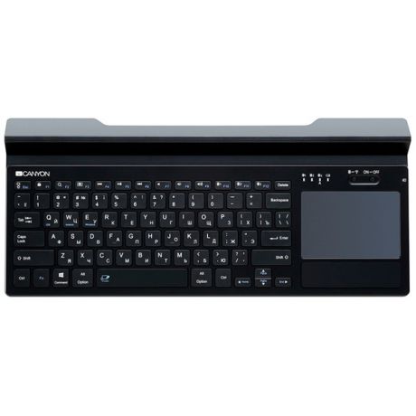Беспроводная клавиатура Canyon CND-HBTK7-RU Black BT + USB беспроводная, мембранная, 78 клавиш