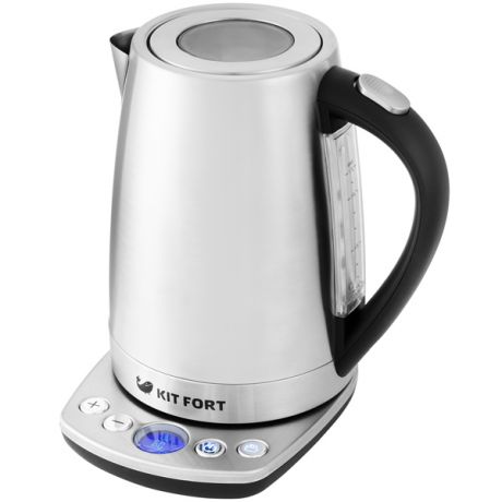 Чайник Kitfort КТ-645 серебристый 2200 Вт, 1.7 л