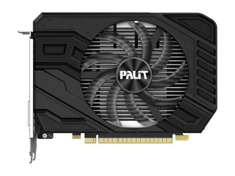 Видеокарта Palit GeForce GTX 1650 SUPER StormX OC (NE6165SS18G1-166F) 4Gb 1770 MHz NVIDIA GTX 1650 SUPER/GDDR6 12000Mhz/128bit/PCI-E 16x/DP, HDMI, DVI