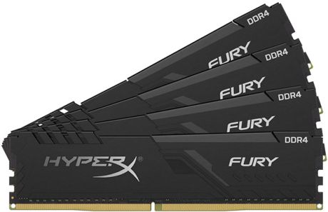 Оперативная память Kingston HyperX Fury Black HX432C16FB3K4/16 DIMM 16GB (4x4Gb) DDR4 3200MHz DIMM 288-pin x 4/PC-25600/CL16