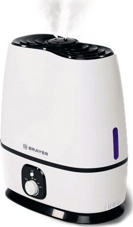 Увлажнитель ультразвуковой BRAYER 4702BR 6 л, 25 м,( 40-80%), 24 ч., регулировка интенсивности