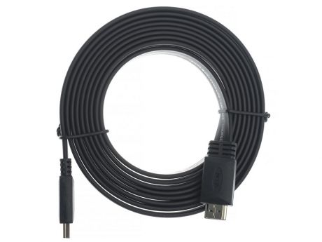 Кабель HDMI VCOM CG522F-3M черный 3 м плоский, ver. 2.0