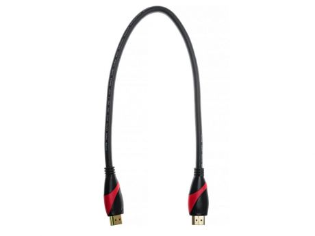 Кабель HDMI VCOM CG525-R-0.5 черный/красный 0.5 м v2.0