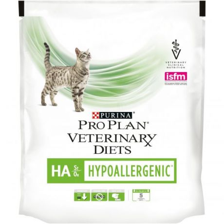 Сухой корм Purina Pro Plan Veterinary diets HA корм для кошек при аллергических реакциях, пакет, 325 г 12381565