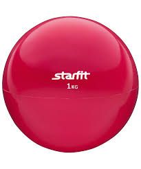 Медбол GB-703 Starfit (1 кг, красный)