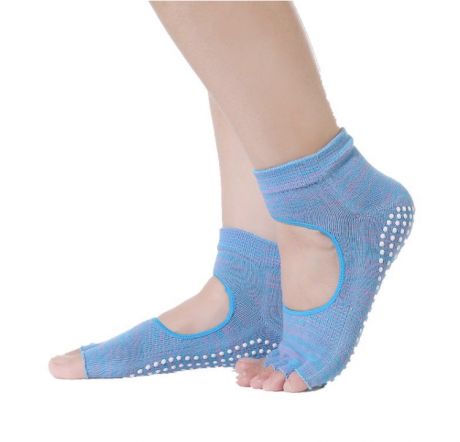 Носки с открытыми пальчиками Health Рамайога (0,1 кг, голубой)