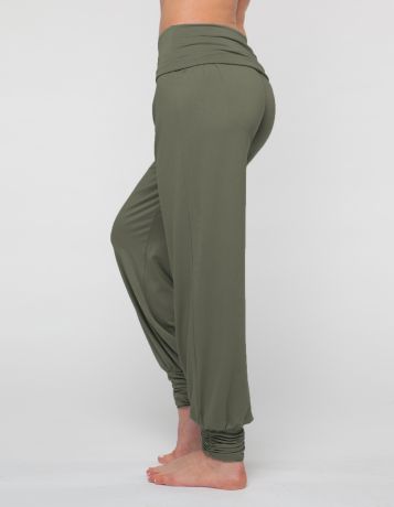 Штаны гаремы длинные оливковые YogaDress (0,3 кг, XL (50), зеленый)