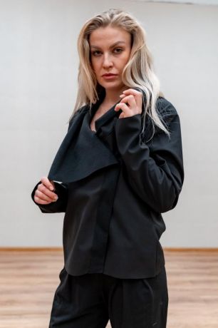 Куртка женская утепленная черная Wind Рамайога (0,2 кг, S (42-44), черный)