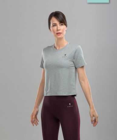 Женская футболка Balance серая Fifty (0,1 кг, S (44), серый)