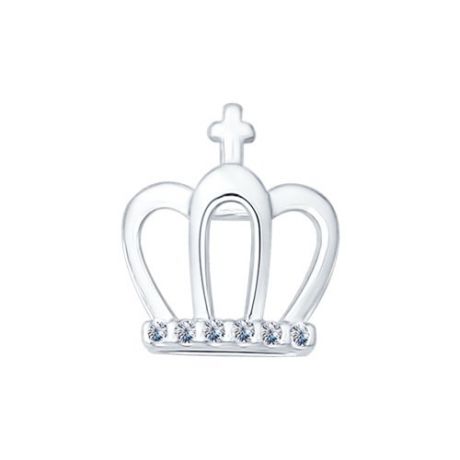 Подвеска-шарм из серебра «Корона»