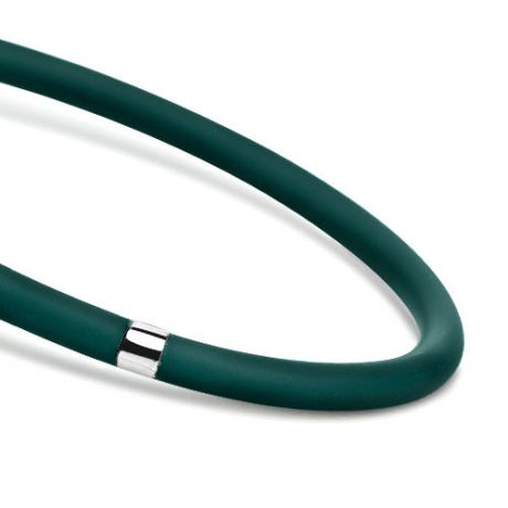 Зелёный силиконовый браслет для подвесок