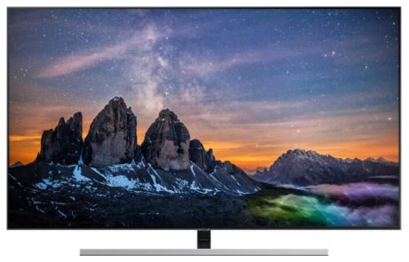 Телевизор QLED Samsung 55" QE55Q80RAUXRU Q серебристый/CURVED/Ultra HD/1000Hz/DVB-T2/DVB-C/DVB-S2/USB/WiFi/Smart TV (RUS)