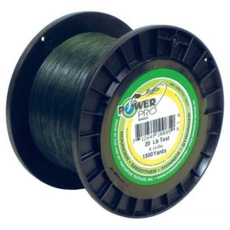 Плетёный шнур Power Pro Moss Green 1370м 0,10