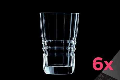 Набор высоких стаканов 360мл (6шт) ARCHITECTE Cristal d’Arques