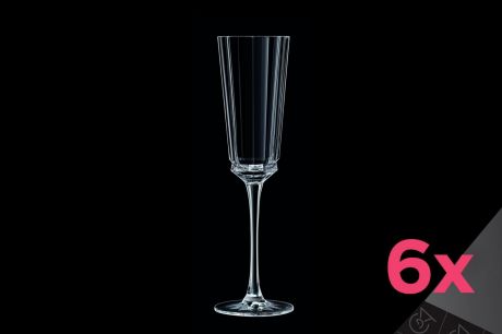 Набор из 6-ти бокалов для шампанского 170мл MACASSAR Cristal d’Arques