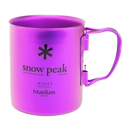 Кружка Snow Peak Snow Peak титановая Titanium Double 450 фиолетовый 0.45Л