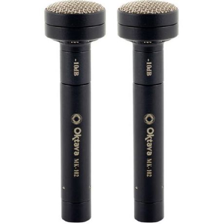 Студийный микрофон Октава МК-102 Matte Black (стереопара, в картонной коробке)