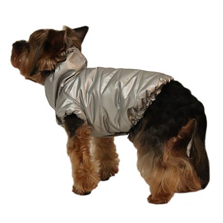 Куртка для собак YORIKI Серебро унисекс ХL 32 см