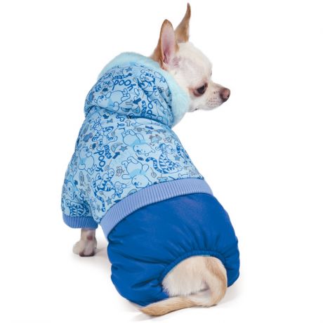 Комбинезон для собак TRIOL Disney Winnie-the-Pooh зимний Blue S, размер 25см