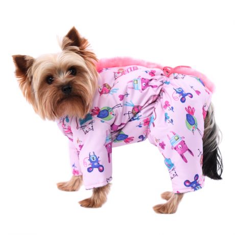 Комбинезон для собак YORIKI Розовый сон девочка XL 32 см
