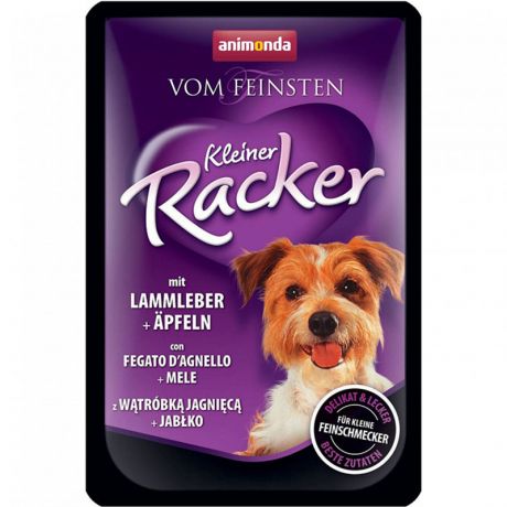 Корм для собак Animonda Vom Feinsten Kleiner Racker c печенью ягненка и яблоком пауч 85г