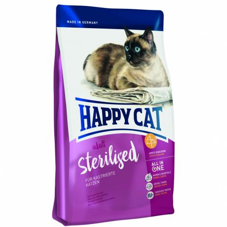 Корм для кошек HAPPY CAT Fit & Well Sterilised Пастбищный ягненок сух.10кг