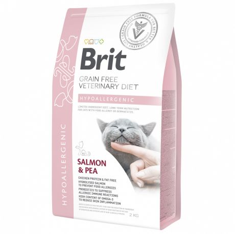 Корм для кошек Brit VDC Hypoallergenic беззерновая гипоаллергенная диета сух. 2кг