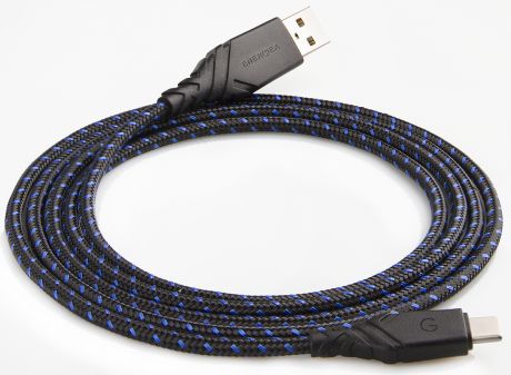 Кабель Energea Nylo Glitz USB to USB-C 1.5m Black/Blue