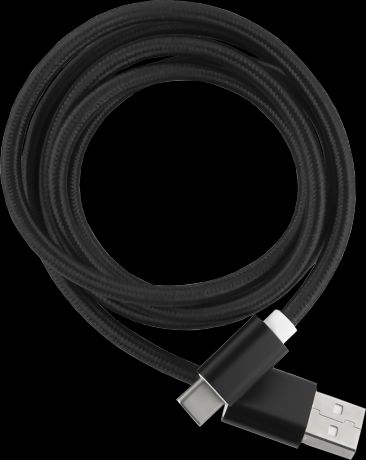 Кабель Red Line Nylon USB – USB Type-C 1m Black