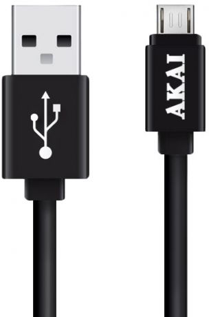 Кабель Akai USB – microUSB 1m Black