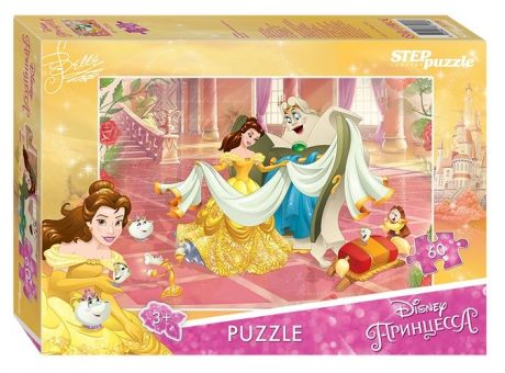 Пазл Step puzzle/Степ Пазл Красавица и Чудовище - 2 (Disney/Дисней) 60эл.,23*33см. 81156
