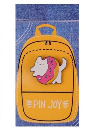 Значок Pin Joy Котик-пончик (металл) (12-08599-001)