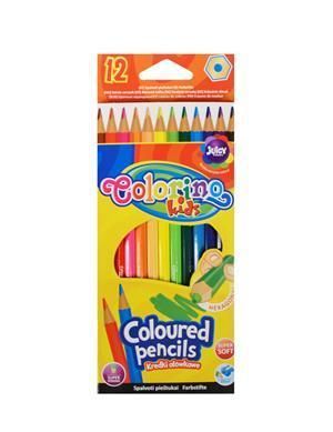 Карандаши цветные 12цв Colorino kids шестигранные, к/к, подвес, Colorino