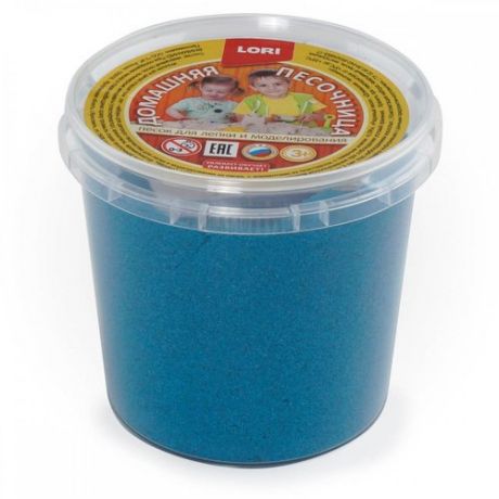 Домашняя песочница LORI/ЛОРИ Голубой песок 0,5 кг