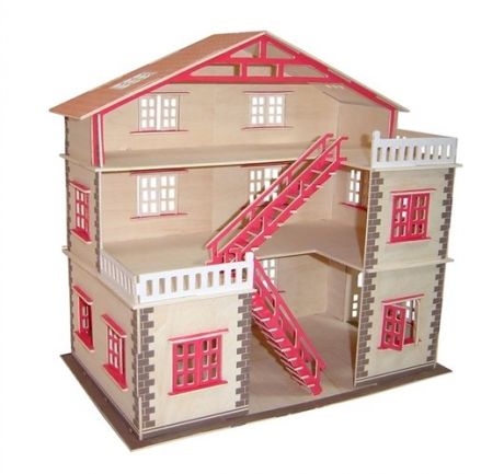 Сборная деревянная модель PH023 Кукольный домик