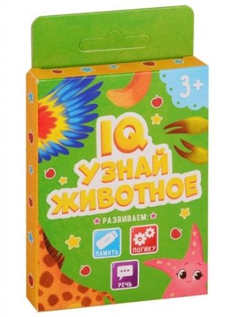 Развивающие карточки IQ Узнай животное, 34 карточки 51513