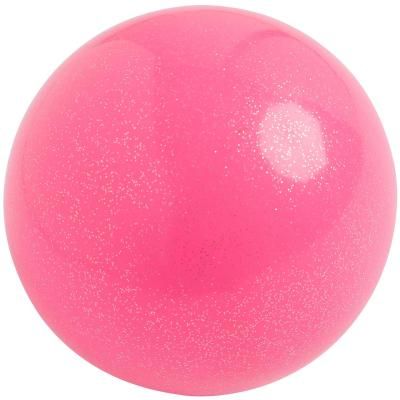 Мяч Для Художественной Гимнастики 165 Мм Розовый С Паетками
