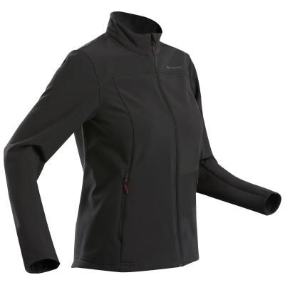 Куртка Для Треккинга В Горах Из Софтшелла Ветрозащитная Женская Trek 100