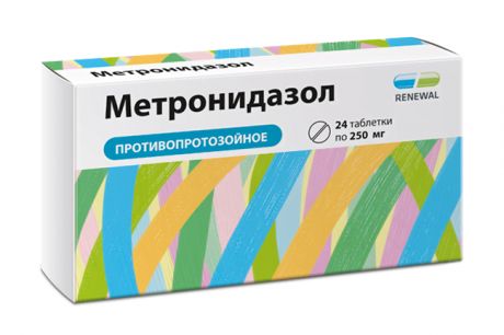 метронидазол 250 мг 24 табл реневал
